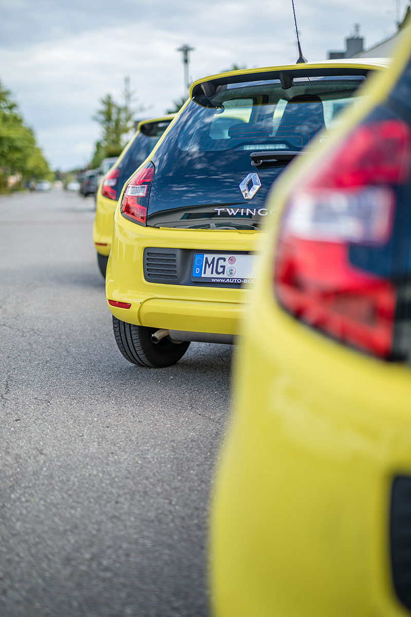 Fahrzeuge vom Pflegedienst Kolbe, auch im Einsatz der hauswirtschaftlichen Versorgung